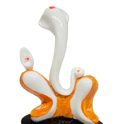 Polyresin Ganesh Ji Sculpture with Dynamic Yellow Colour for Home Décor