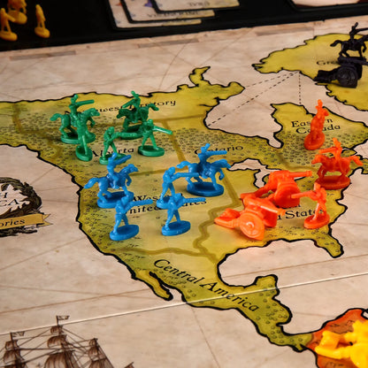 Risk Game, Strategy Board Game; Updated Figures Improved Mission Cards; War Crates; for Children Aged 10 and Up, 2-5 Players