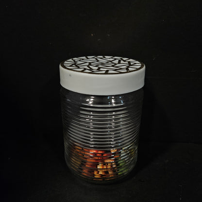 Shelly glassware Silk glass jar set perfect for Return gifting