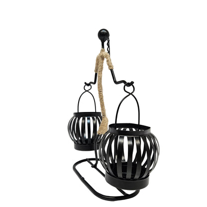 Iron Art Candle Holder Creative Abstract Character Sculpture Candlestick Decorative Modern Metal Candle Stand Table Centerpiece for Wedding Home Decor
