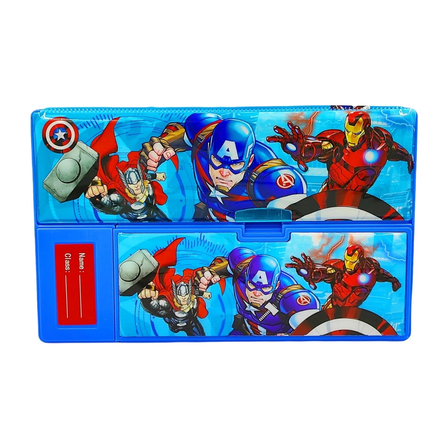 Cartoon Characters themed Jumbo Pencil Box Multifunction Double Sided Geometry Box for Birthday Geometry Box