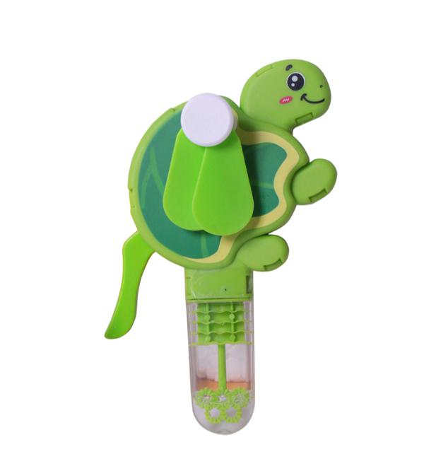 Mini fan toy sea animal that doubles as a bubble blower.cool air and endless bubbles for a refreshing and entertaining