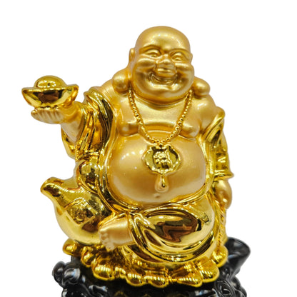 Laughing Buddha Statue for Money Vastu Feng Shui Item Decorative Showpiece