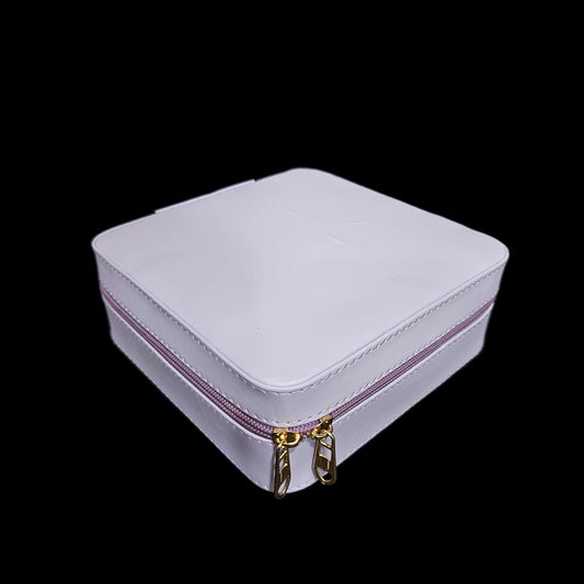 Leather Small Jewellery Box, Travel Portable Jewellery Case for Ring, Pendant, Earring, Necklace, Bracelet Organizer Storage Holder Boxes