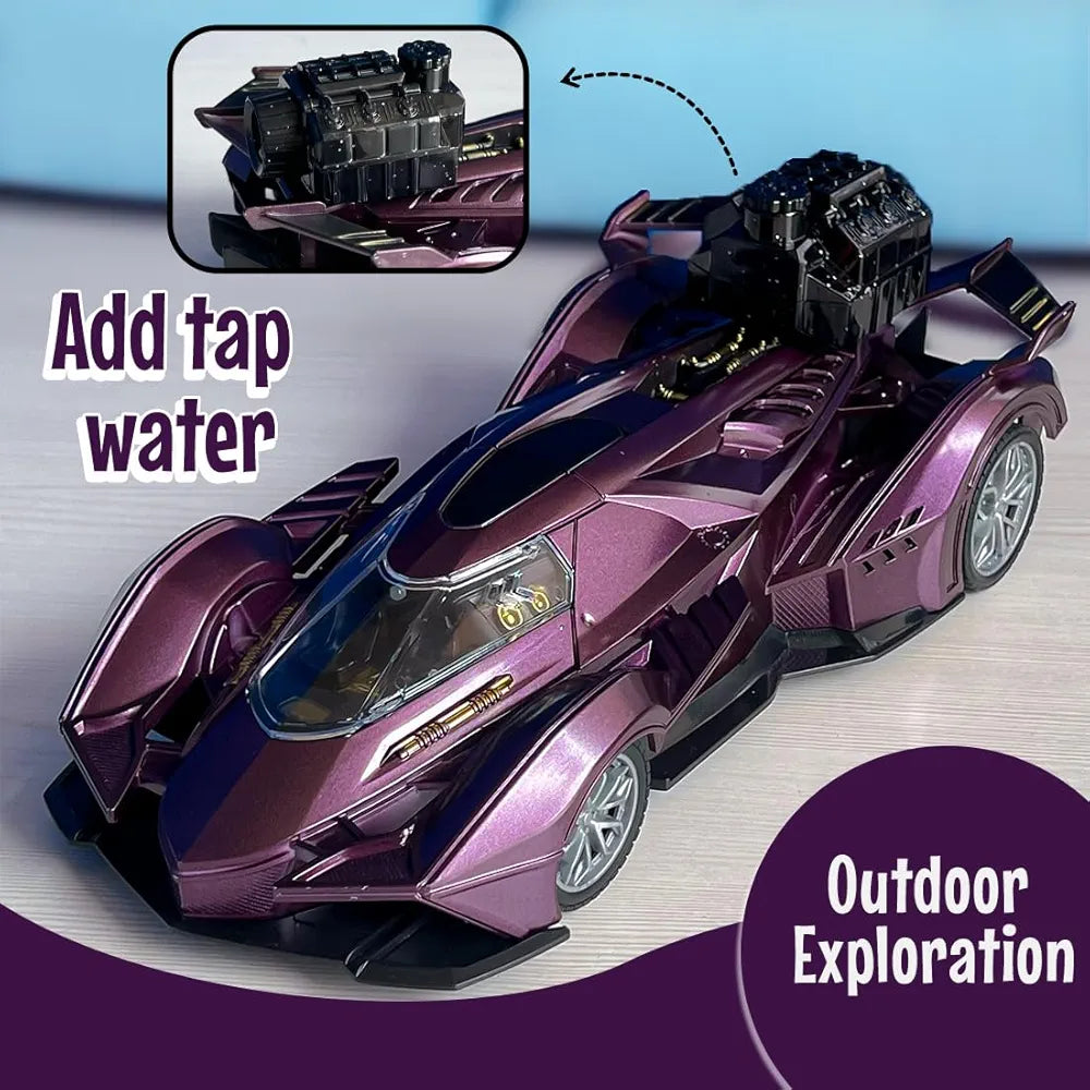 Remote Control Spray Racing Car High-Speed Battery-Powered RC Stunt Vehicle, Stylish Super Sports Car, Toy for Boys & Girls Ages Above 3 years old