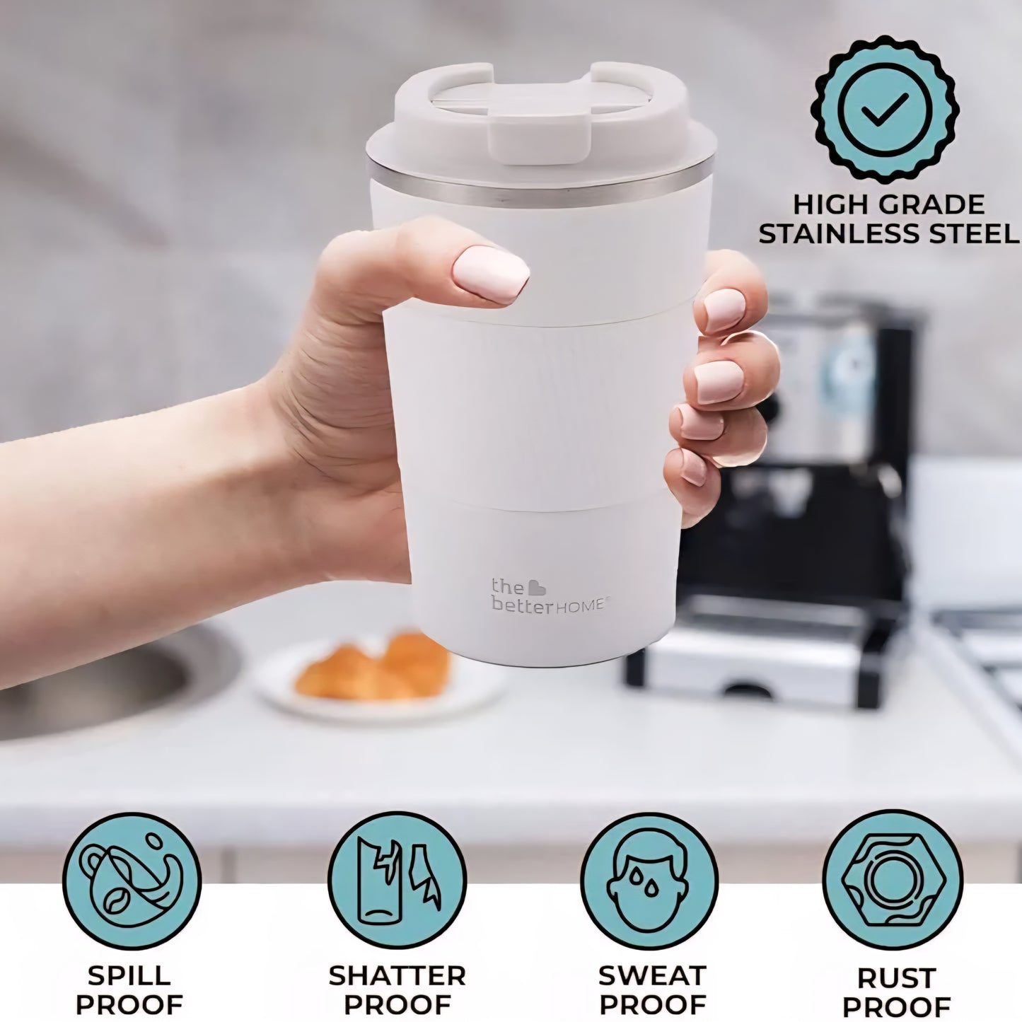 Perfectly innovated stainless steel hot & cold natural coffee cup