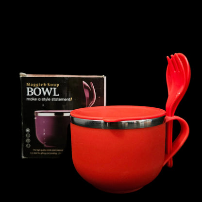 Maggie & soup Bowl with Stainless Steel insulated Bowl