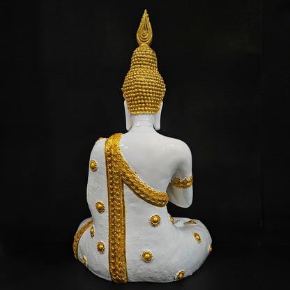 Buddha Sitting Statue Buddha Showpiece for Home Decor,Office Table| Gifting Figurine| Home Decoration| God Idol for Gift