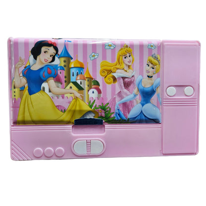 Cartoon Characters themed Jumbo Pencil Box Multifunction Double Sided Geometry Box for Birthday Geometry Box