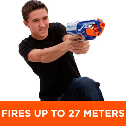 Nerf Disruptor Elite Toy Blaster,6-Dart Rotating Drum with Darts, Toys for Kids Teens&Adults, Outdoor Toy for Boys, Birthday Gift for Kids Ages 8+