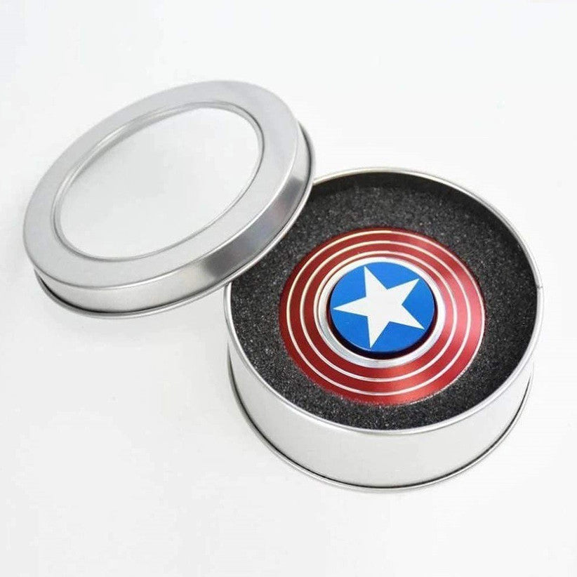 Captain America Fidget Ultra Speed Light Weight Metal Wind Spinner Toy