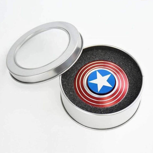 Captain America Fidget Ultra Speed Light Weight Metal Wind Spinner Toy