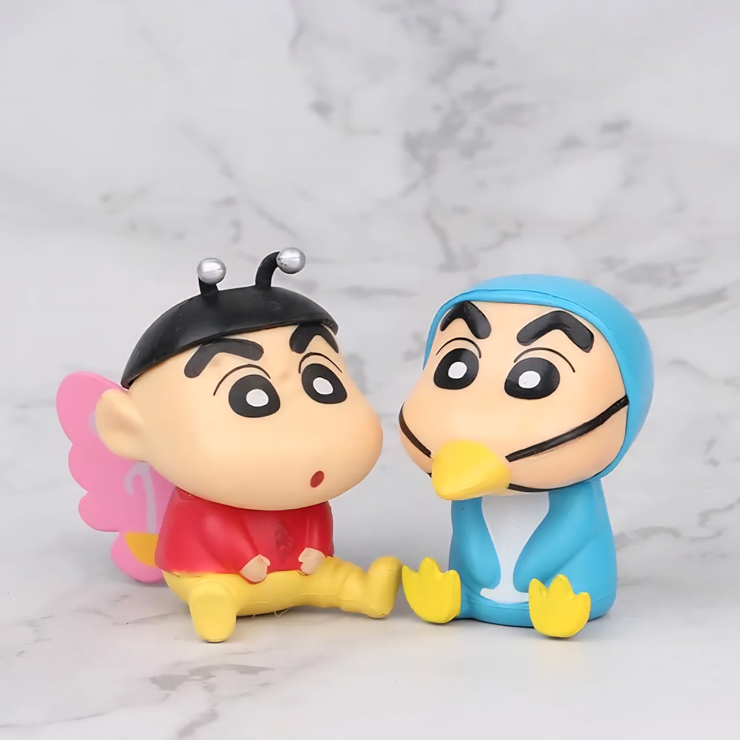 Shinchan Miniature Action Figure 6 Pcs Costume Design Toy Figure for Home, Table & Desk Decor, Car Deskboard Gift for Shinchan Kids, Family & Friends, Fans Pats Costume Figure