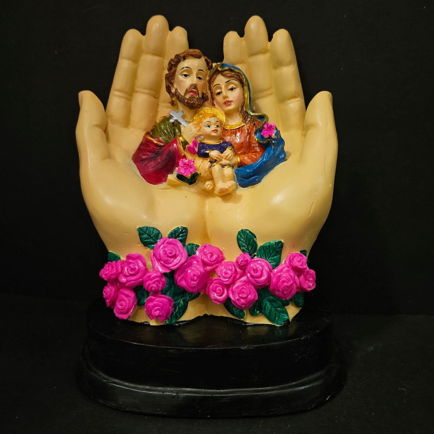 Holy family Sculpture in Hands Statue showpiece Figurine