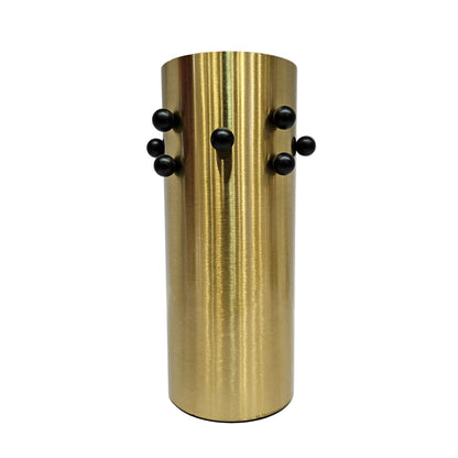 Aluminium Home Decor Modern Golden Glossy Flower Vase, For Decoration