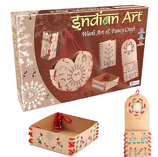 Indian,Rajasthan,Madhubani DIY Art & Craft Kit for Kids | Learning Activity Kit for Kids Multicolor