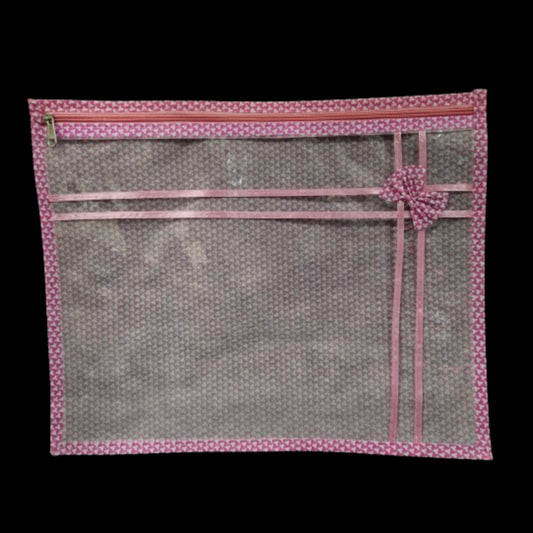 Transparent Zipper Saree storage bag