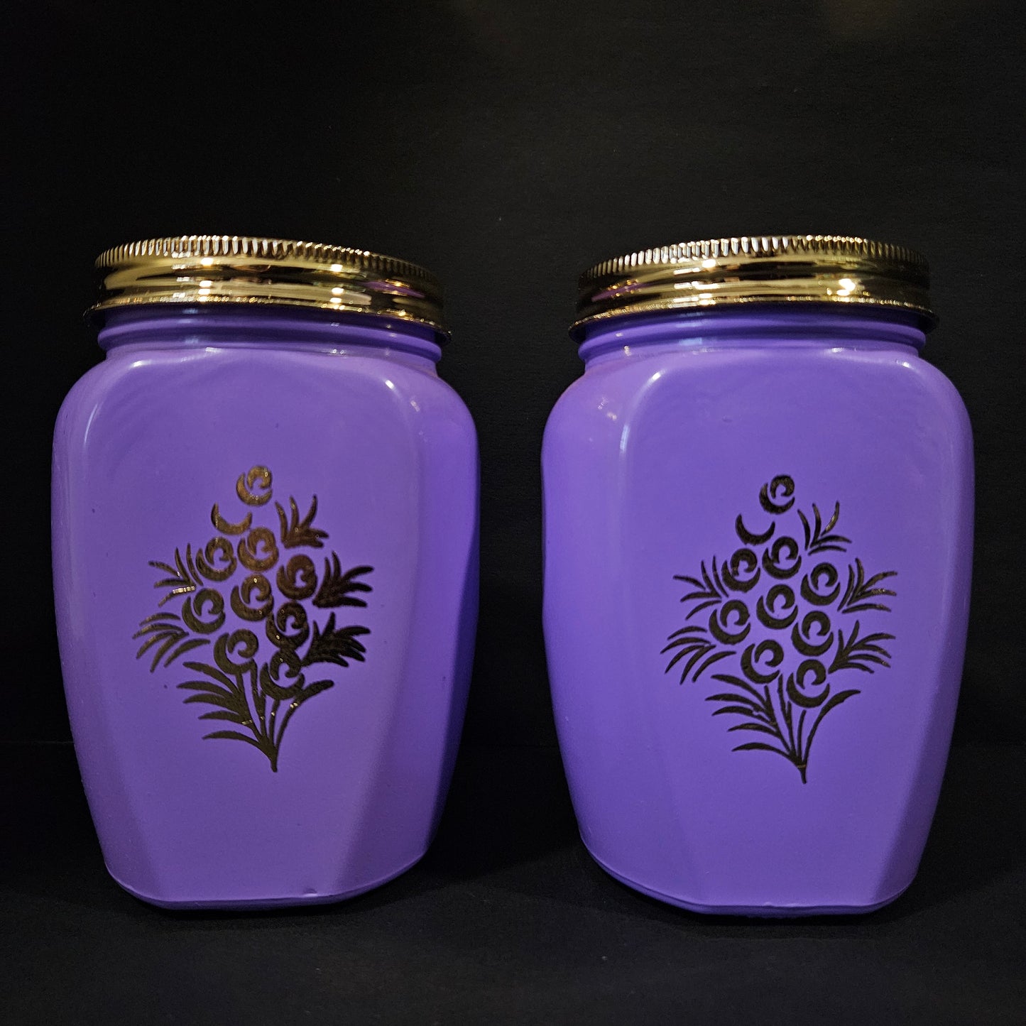 Gold king Exclusive collection 2 piece jar set with elegant floweral design on it for multi purpose usage & for Return gifting purpose
