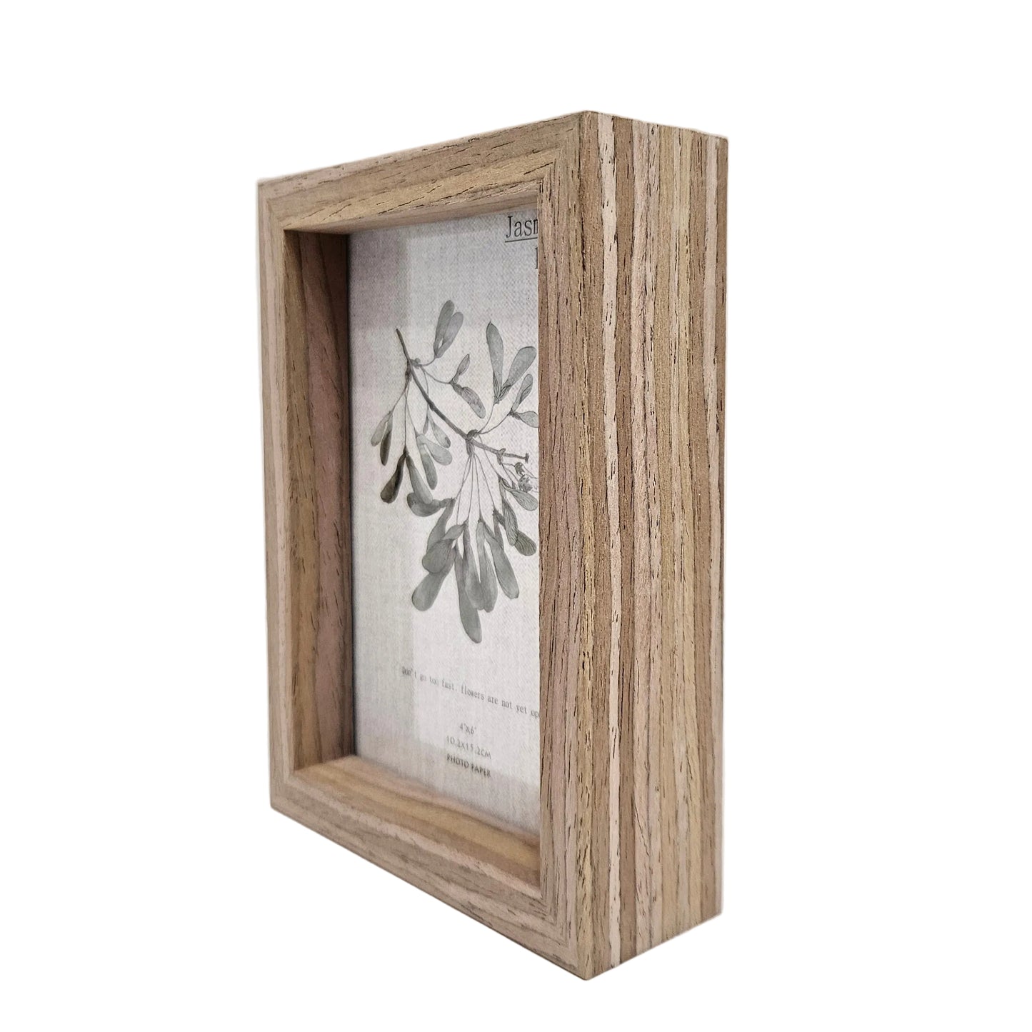Double Sided Glass Photo Frame Wooden Creative for Table Decoration