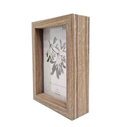 Double Sided Glass Photo Frame Wooden Creative for Table Decoration