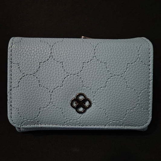 Leather Thin Slim Wallets for Women with magnetic Button