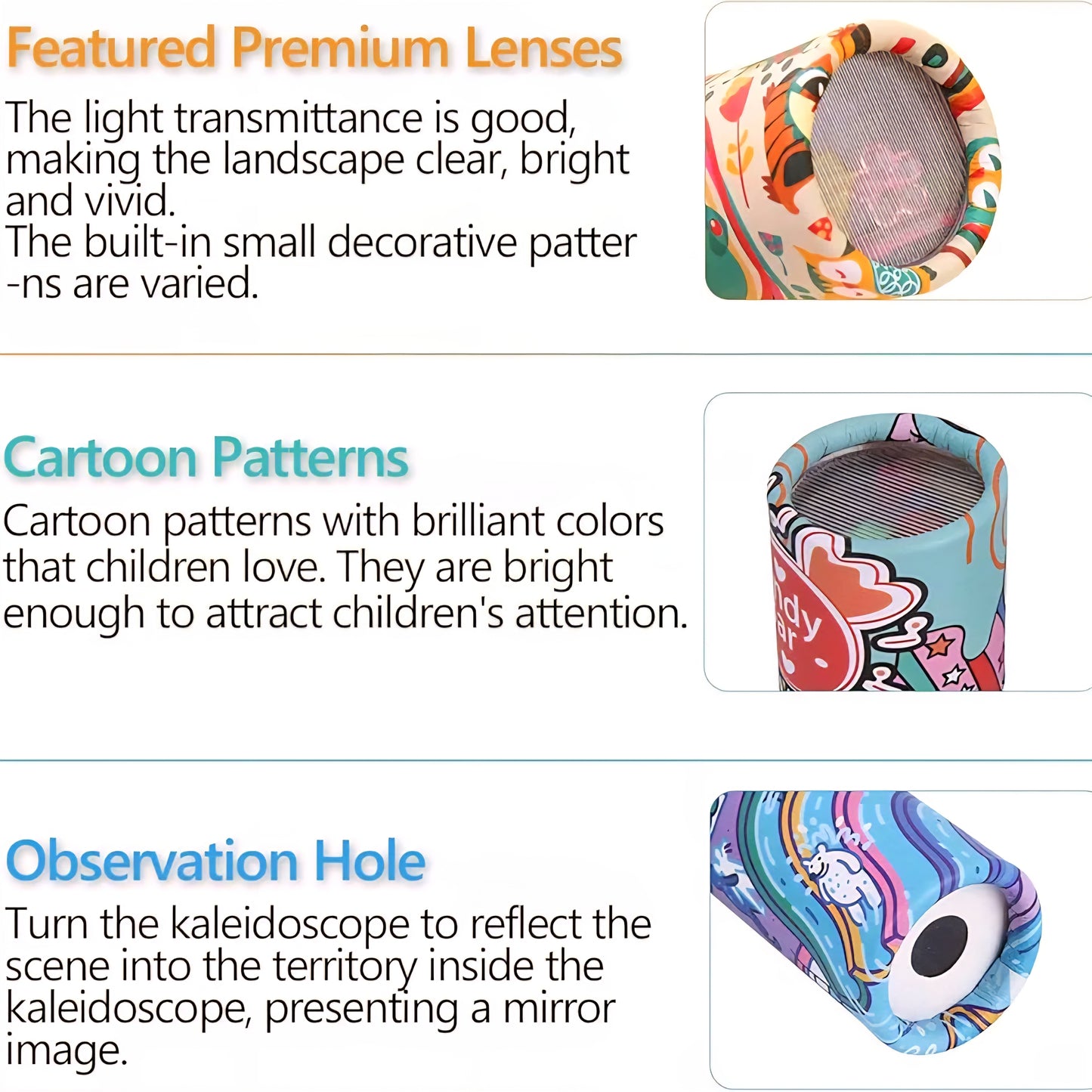 Classic Kaleidoscopes Toy, Educational Toys for Party Fun Magic Science Toy,Kids Birthday Mini Kaleidoscope Kit for School Classroom Prizes