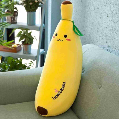 Super soft Banana plush fruit sleeping Pillow premium quality soft toy for kids.