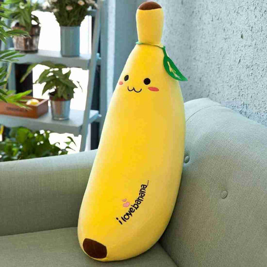 Super soft Banana plush fruit sleeping Pillow premium quality soft toy for kids.