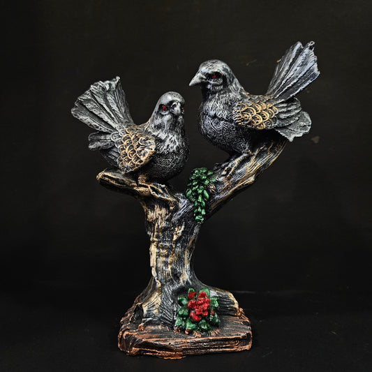 Attractive pigeons on stems with elegant look Showpiece Figurines for home Decor