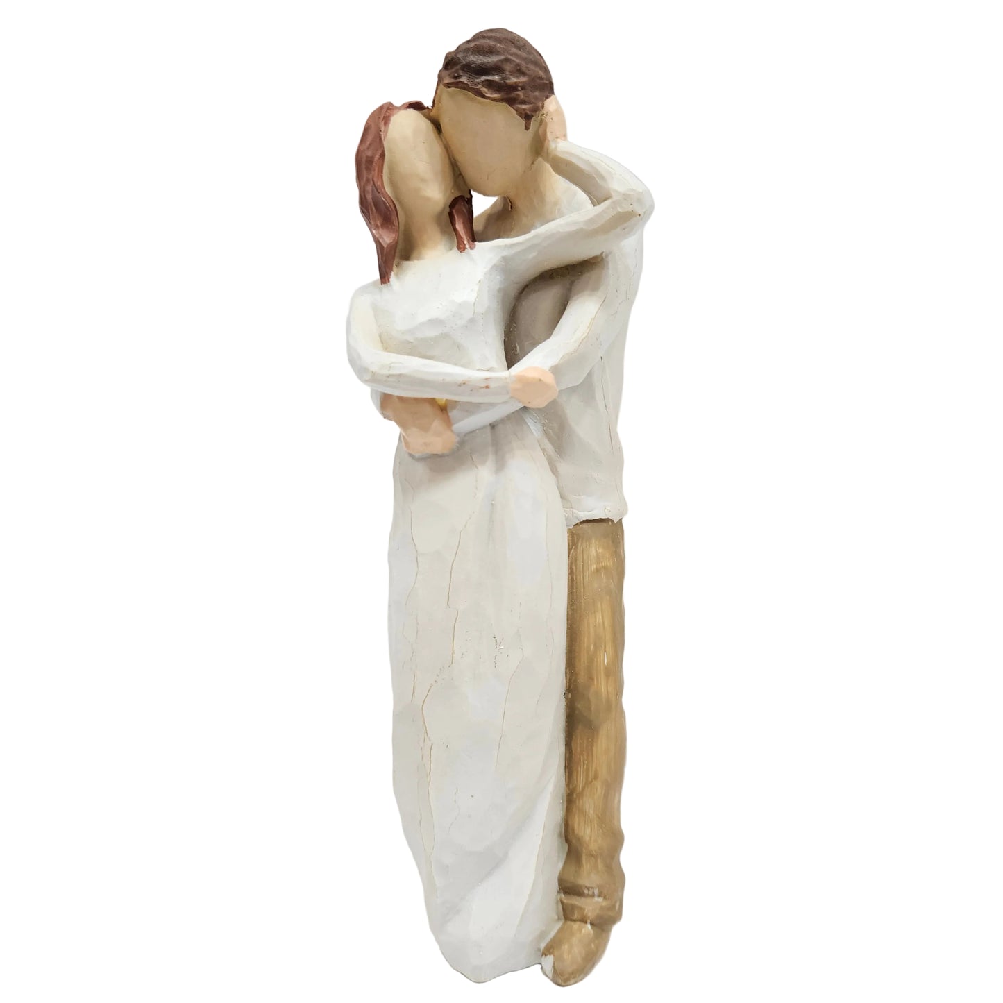 Romantic Couple Showpiece Statue – Handcrafted Stone Finish Love Figurine | Elegant Home Décor for Living Room, Bedroom | Anniversary & Wedding Gift
