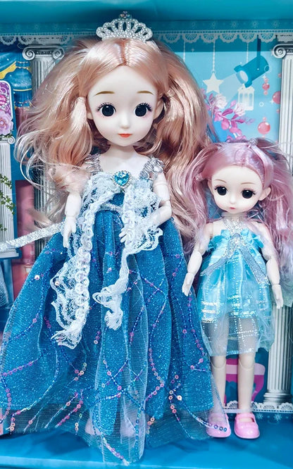 Tiara pretty girl mom and baby doll set.