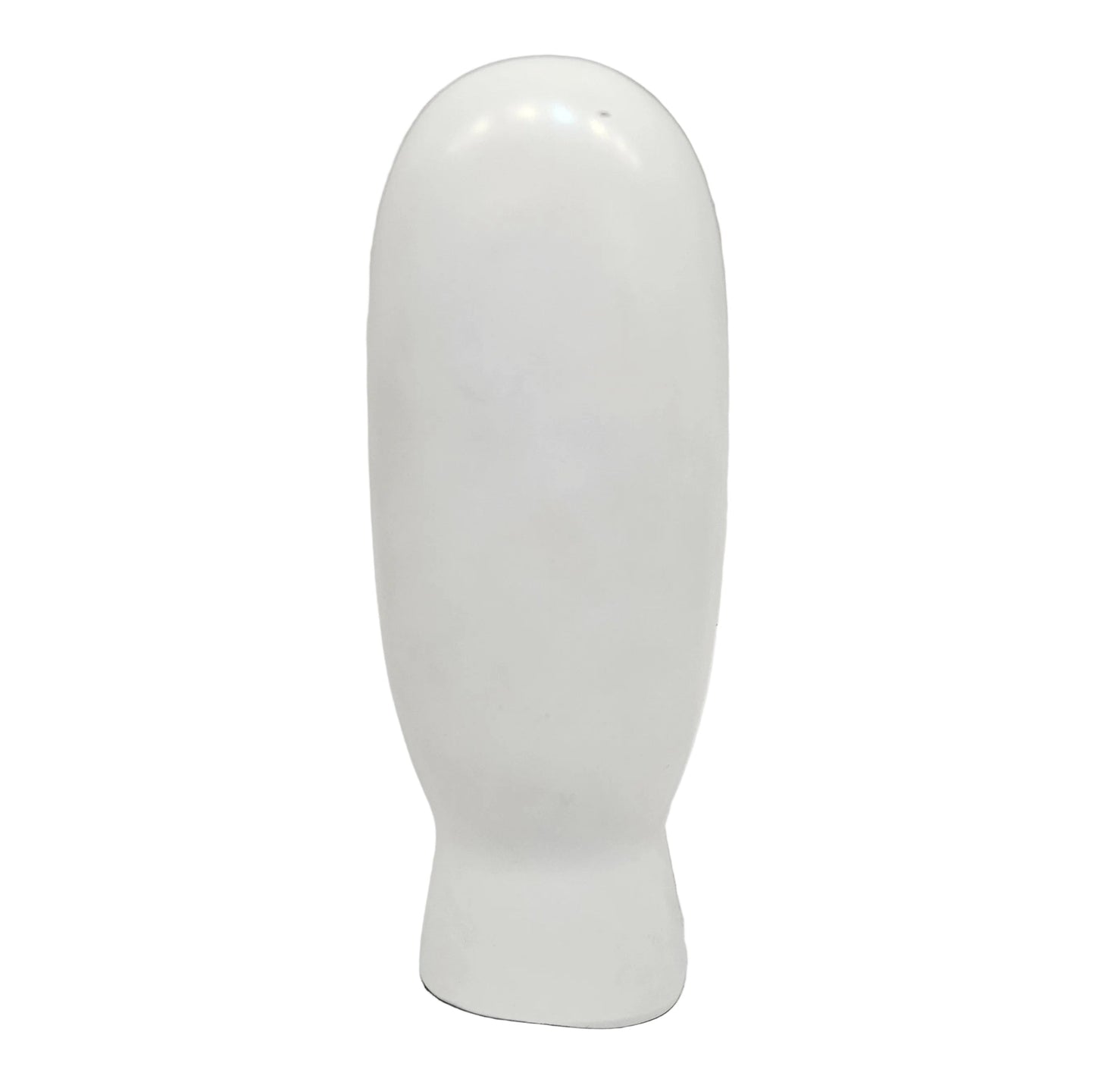 white Howard Elliott wall sculpture smooth, matte finish shaped into a minimalist abstract face