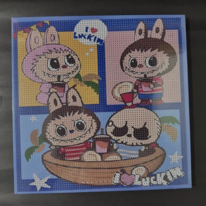 Cartoon characters themed diy art kit set