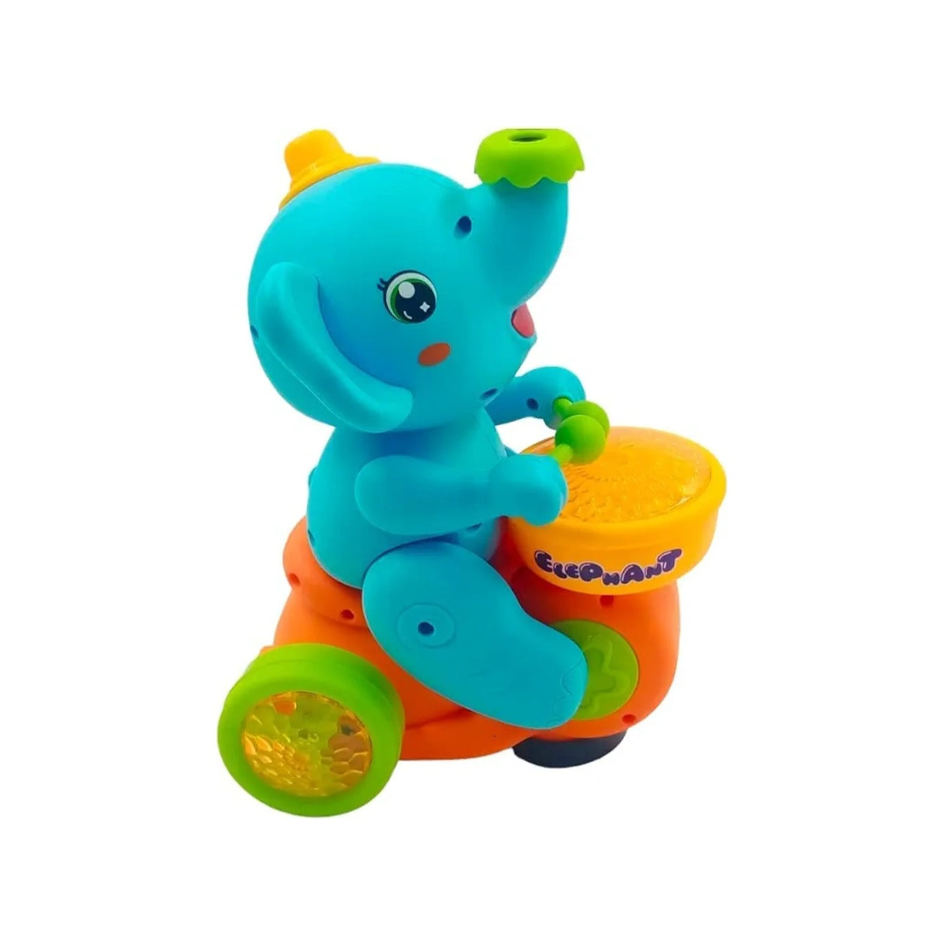 Cute Elephant Musician Toy with Levitation Ball on Nose Along with Dazzling Light Drum Sound Music and Elephant Sound for Baby Toys and Toys for Boy Girl