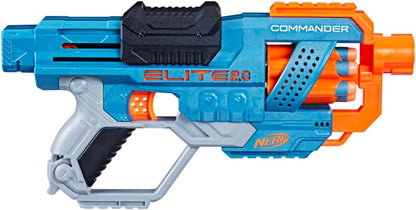 Nerf Elite 2.0 Commander Blaster, 12 Darts, 6-Dart Rotating Drum, Gift Toys for Kids Teens and Adults, Toys, Toys for Boys and Girls Ages 8 years above age,best Toy gift