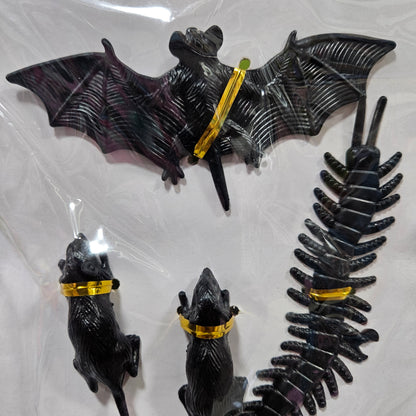 Halloween 4pcs set big spider,2Rats &Centipede to Bring Halloween Vibes in your Home & Garden