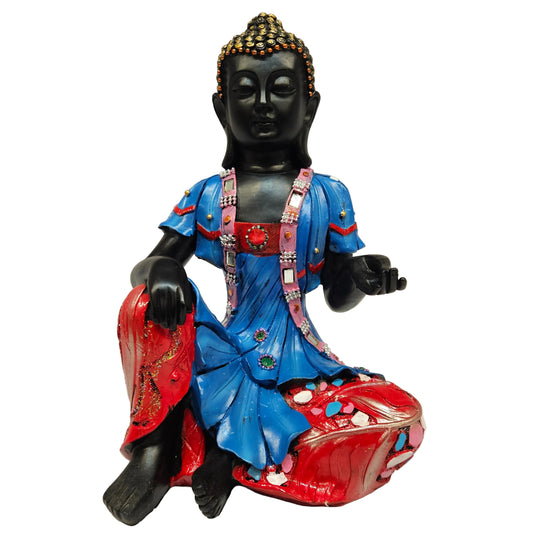 Buddha Idol Statue | Sitting Buddha Figurine | Decorative Item Polyresin Showpiece