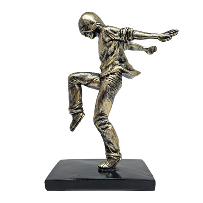 Hip-hop Teenager Statues Sculpture Kid polyresin Home Decor Figurines