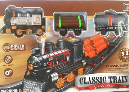 Classic train play set power high speed classic express battery train