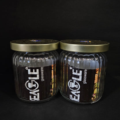 Eagle Angelina the new Era of glassware Dry Fruit jar 2 pieces set