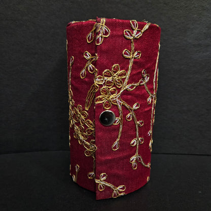 Women's Bangle Organizer Box, with Golden Zari Embroidered easily portable to everywhere for women's