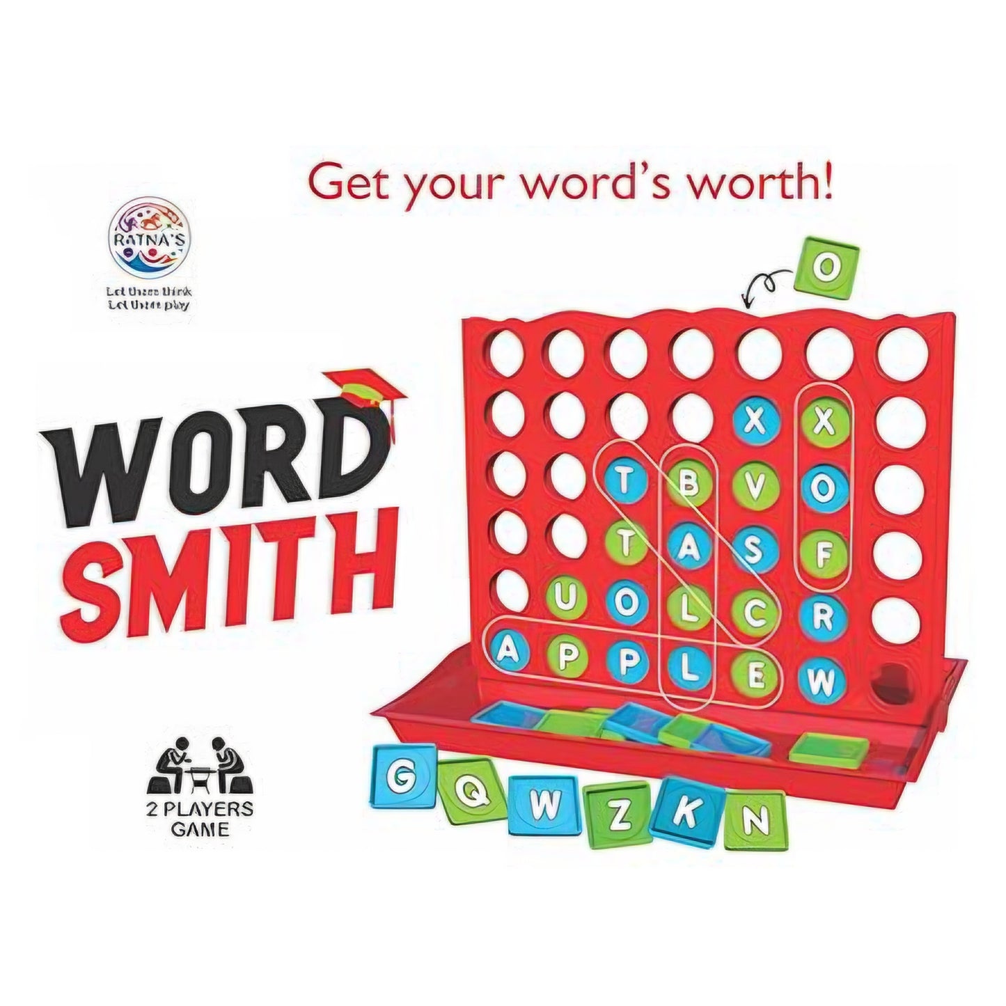 Ratna’s Word Smith Educational Crossword Word Building Board Game Learning Toys for Kids 5+ Years