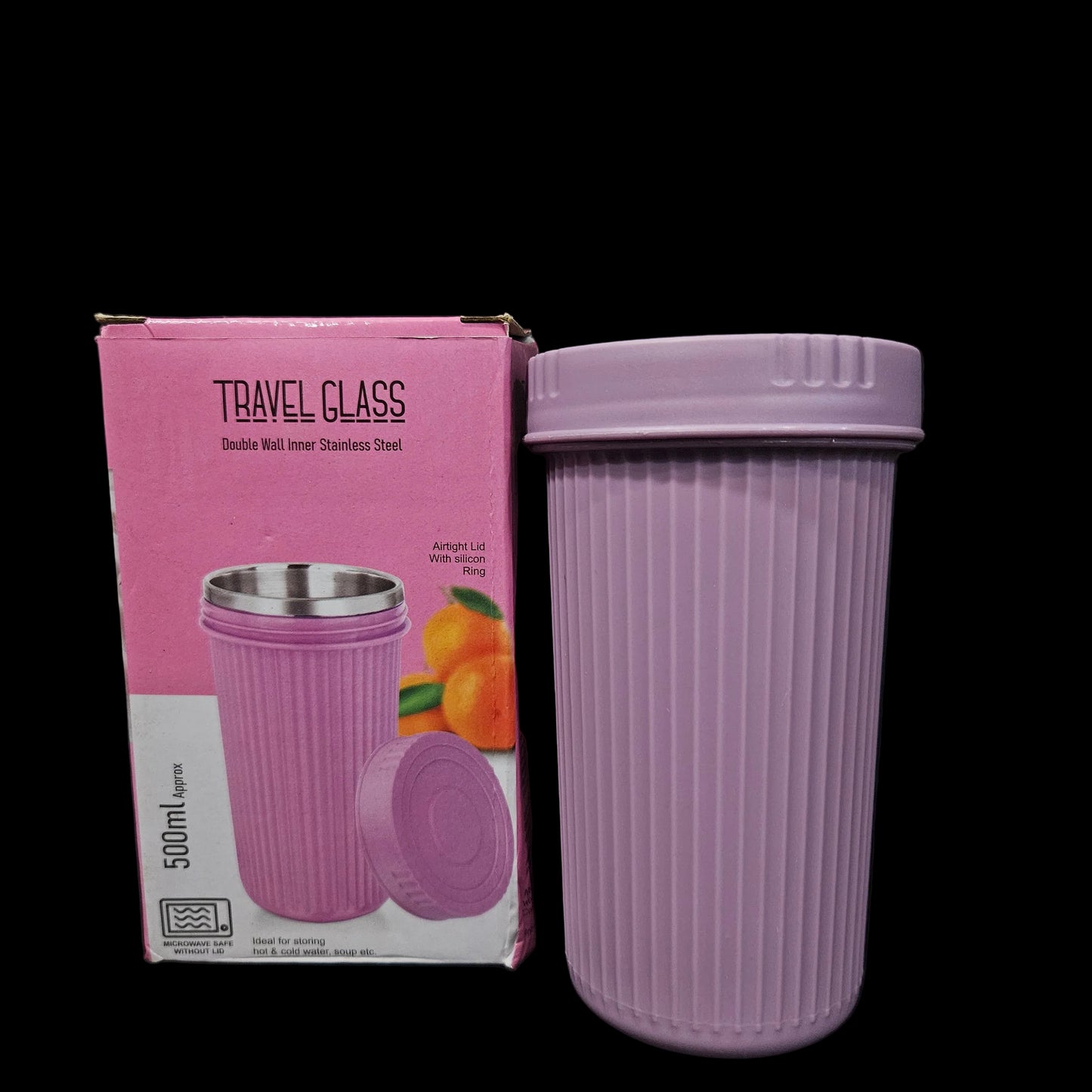 Travel steel inside Tumbler with lid with 500ml capacity