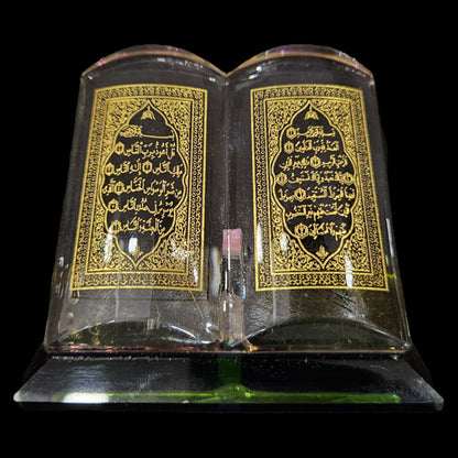 Home decoration accessories Muslim Crystal Holy Quran Book Statue