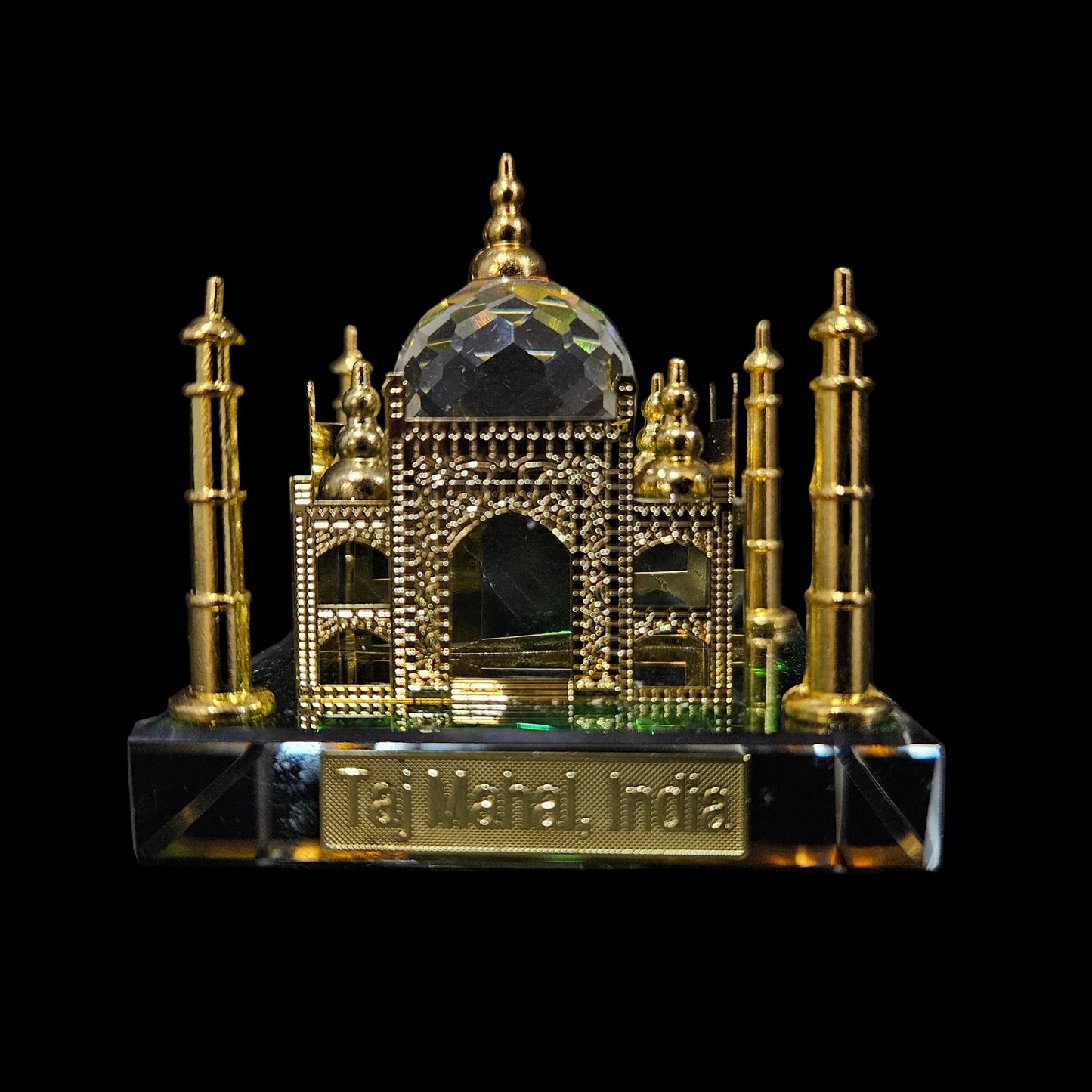 Crystal Taj Mahal, Miniature showpiece, Home Decor, Handcrafted Replica, Indian Souvenir, Elegant Gift, Cultural Keepsake, Office Decor, Wedding Decoration