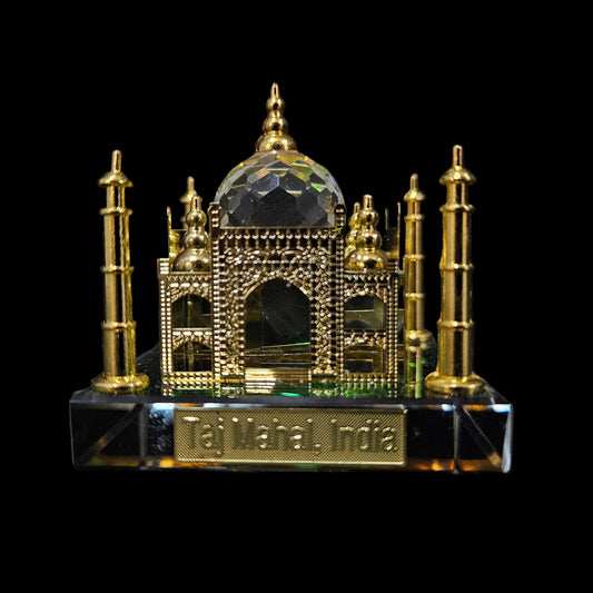 Crystal Taj Mahal, Miniature showpiece, Home Decor, Handcrafted Replica, Indian Souvenir, Elegant Gift, Cultural Keepsake, Office Decor, Wedding Decoration
