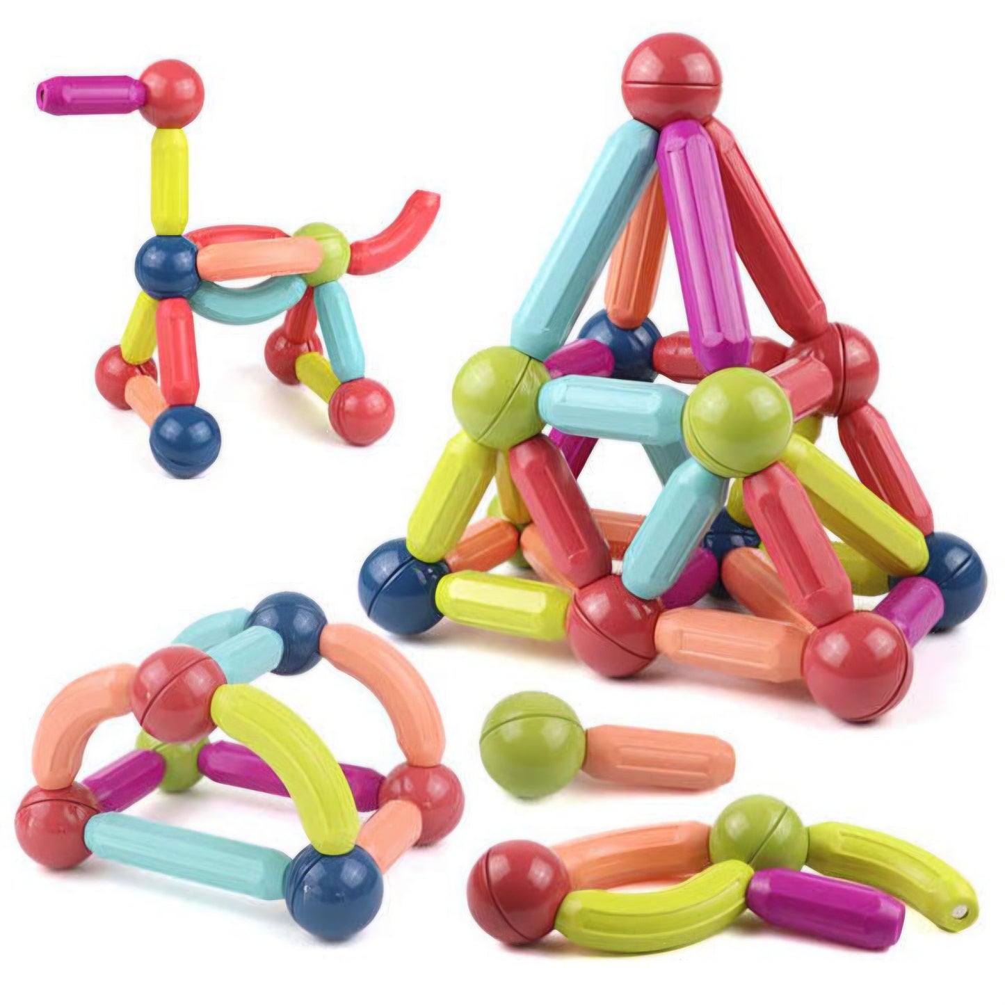 Magnetic Sticks 42pcs with strong magnets for kids above 3 years old