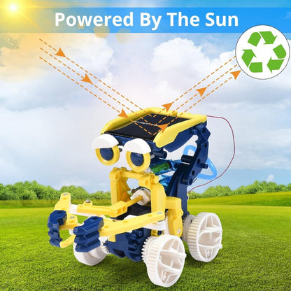 11-in-1 Solar Energy Cool Robot DIY Building Kit | 5+ Extra Modes for Smart Learning Fun for Kids | 8+ Years