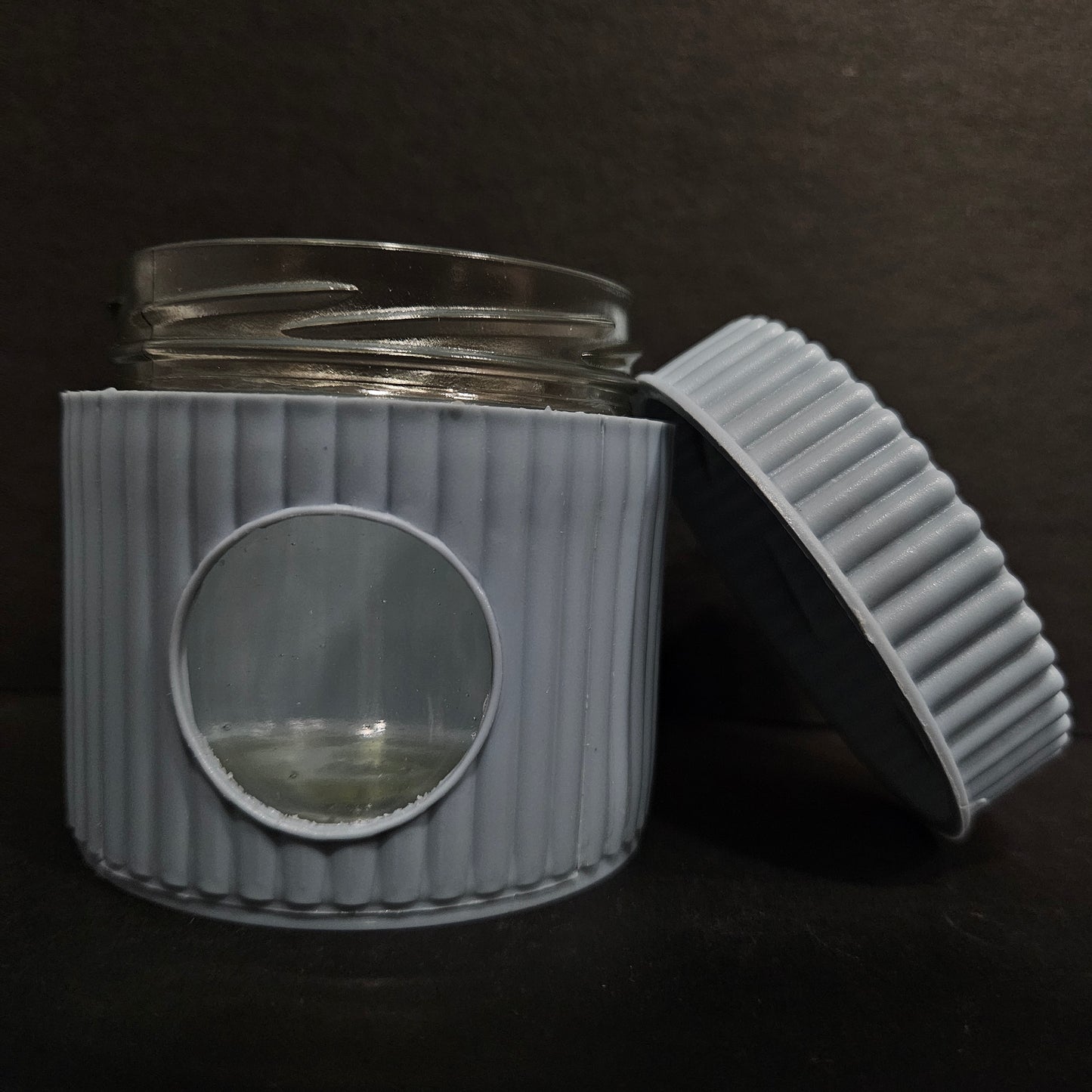 Shelly glassware Cashews glass jar with Window & lid for Return gifts