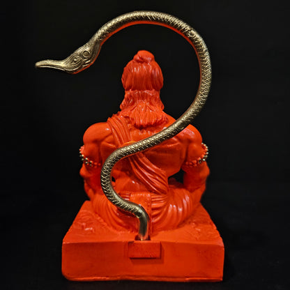 Lord Hanuman Sitting Bajrangbali Idol for Home Decor Statue Gift